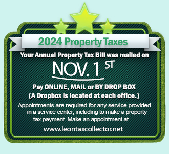 Property Taxes Monthly Announcement